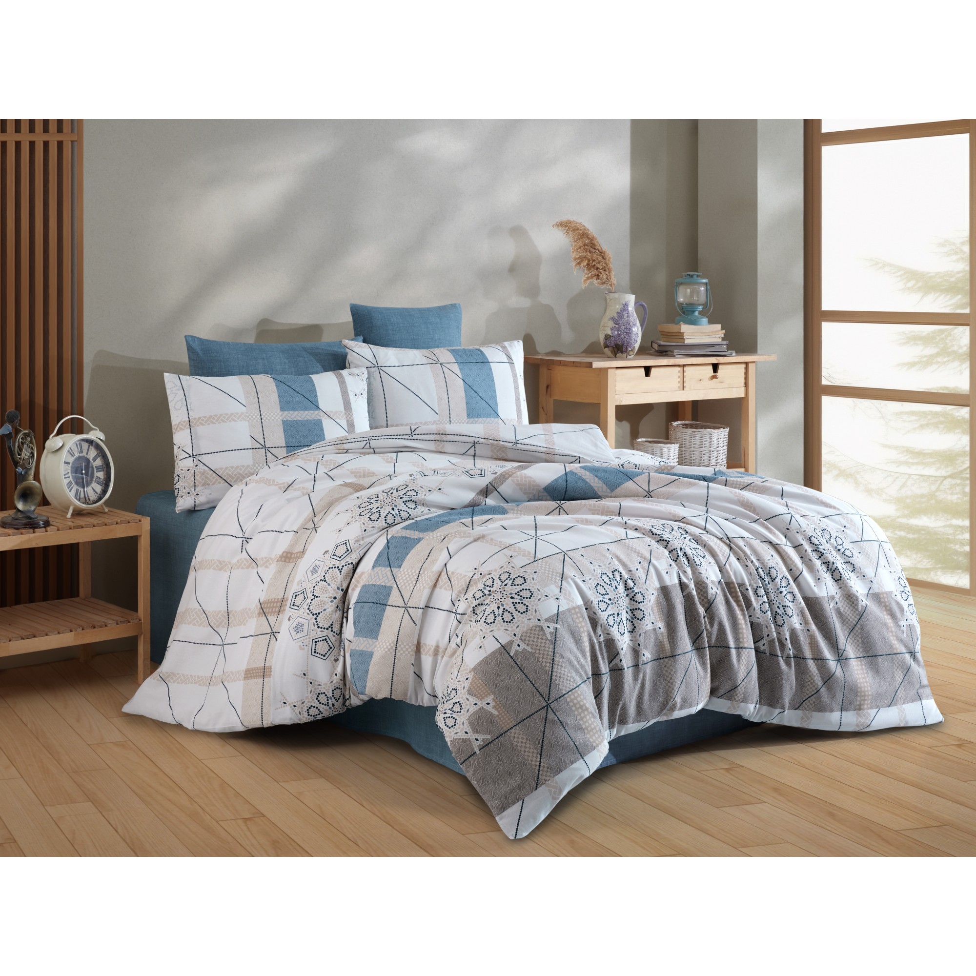 VELEV HOME BAYALLİ ÇİFT KİŞİLİK NEVRESİM TAKIMI VLVB-12