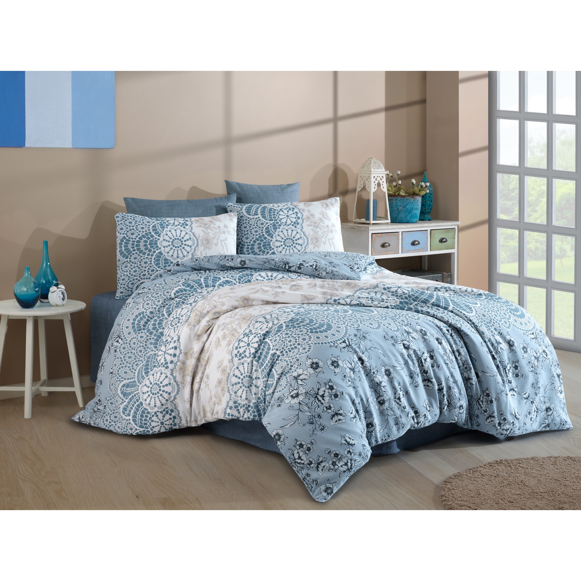 VELEV HOME BAYALLİ  ÇİFT KİŞİLİK NEVRESİM TAKIMI VLVB-16