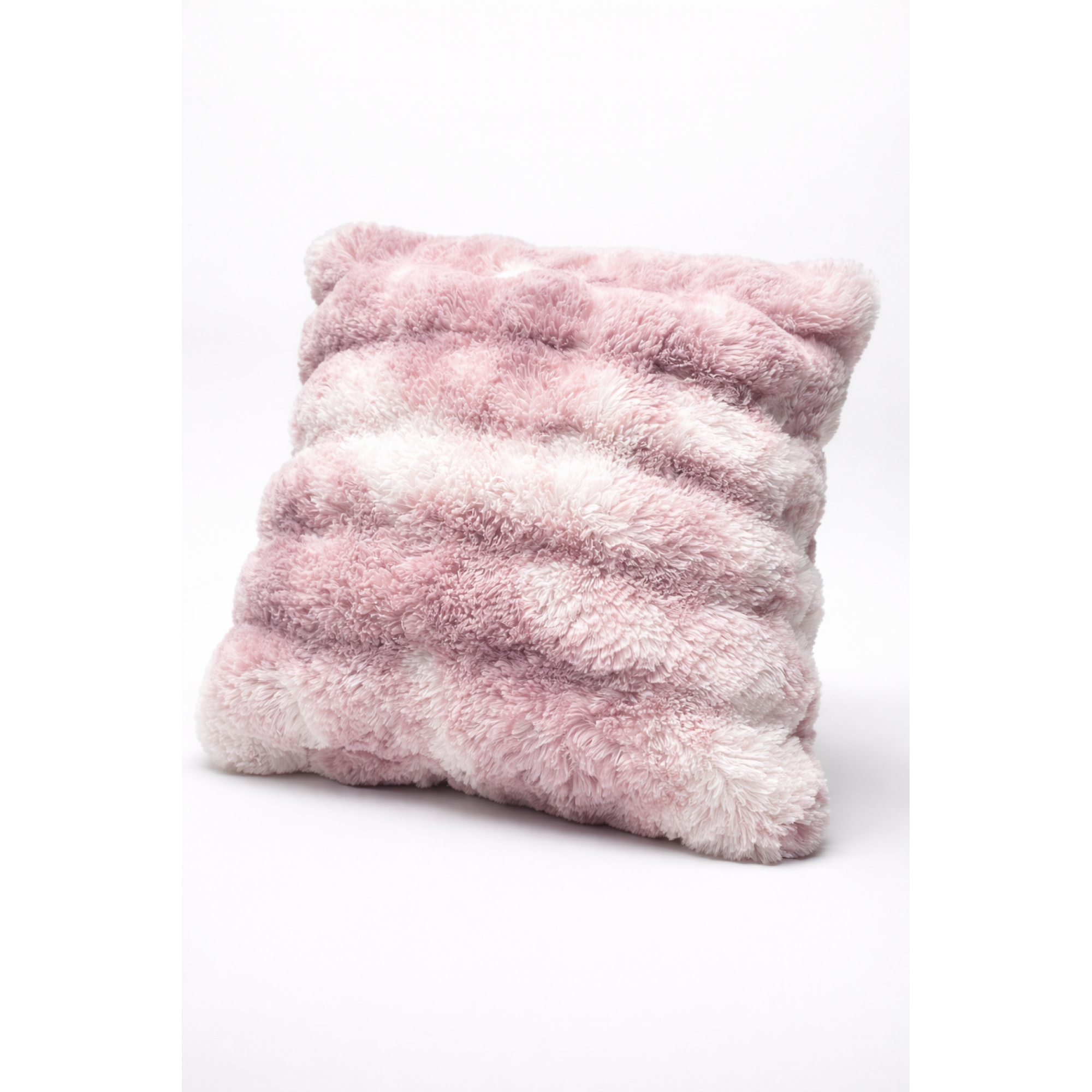 Peluş Tavşan Tüyü Silikon Dolgulu Kırlent-GÜL