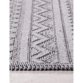 Doğal Pamuklu 2'li Banyo Paspas Seti 60x100 50x60 Cm Gri