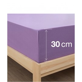 Battal Boy Velora Fit Serisi Lastikli Çarşaf- Mor