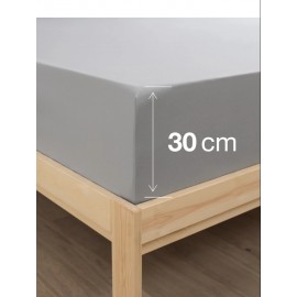 Battal Boy Velora Fit Serisi Lastikli Çarşaf- Gri