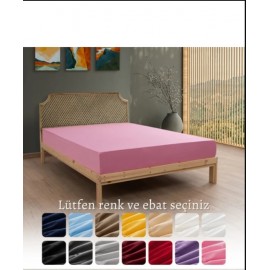 Battal Boy Velora Fit Serisi Lastikli Çarşaf- Koyu..