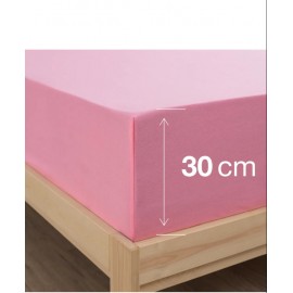 Tek Kişilik Stay Fit Serisi Lastikli Çarşaf- Gül Kurusu