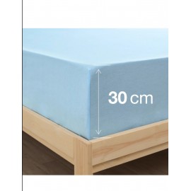 Tek Kişilik Lastikli Çarşaf-Mavi