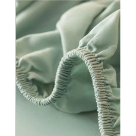 Tek Kişilik Lastikli Çarşaf-Yeşil