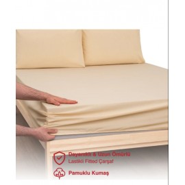 Tek Kişilik Stay Fit Serisi Lastikli Çarşaf- Hardal