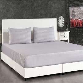PAMUK SATEN LASTİKLİ ÇARŞAF PREMIUM ÇİFT KİŞİLİK GRİ