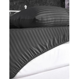 PAMUK SATEN LASTİKLİ ÇARŞAF PREMIUM ÇİFT KİŞİLİK FÜME