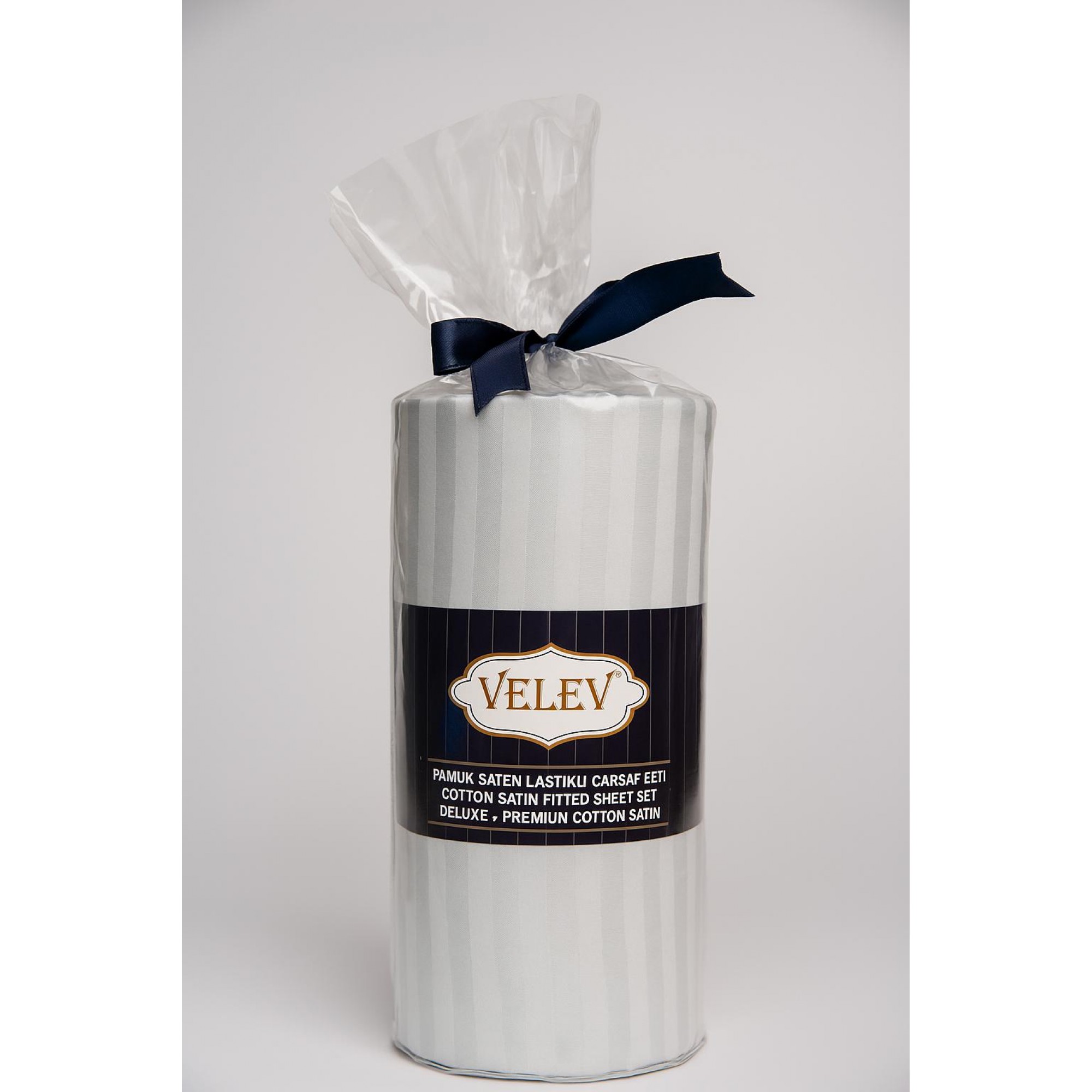 PAMUK SATEN LASTİKLİ ÇARŞAF PREMIUM ÇİFT KİŞİLİK GRİ