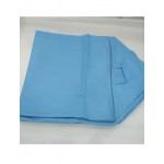 Mavi Maxi Boy Fermuarlı Kulplu Hurç