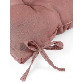 4'lü Puf Yumuşak Tabure Minderi 4 Puntolu 42x42 Cm Gül Kurusu