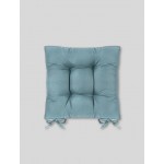  Puf Yumuşak Tabure Minderi 4 Puntolu 42x42 Cm Petrol Mavisi