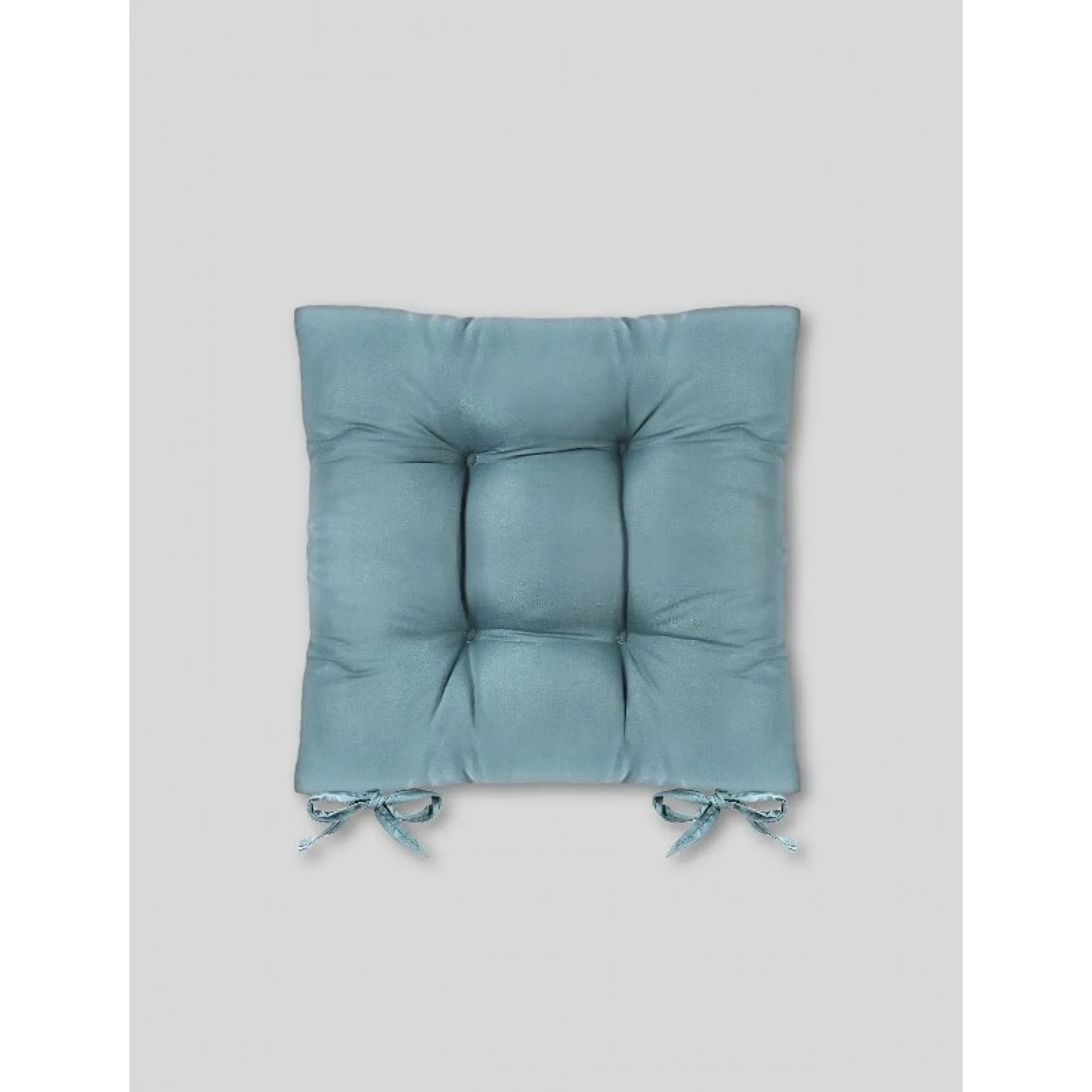  Puf Yumuşak Tabure Minderi 4 Puntolu 42x42 Cm Petrol Mavisi