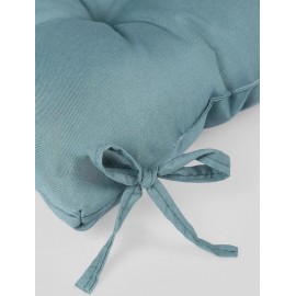  Puf Yumuşak Tabure Minderi 4 Puntolu 42x42 Cm Petrol Mavisi