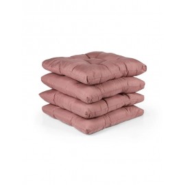 4'lü Puf Yumuşak Tabure Minderi 4 Puntolu 42x42 Cm..