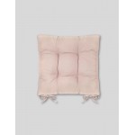 Puf Yumuşak Tabure Minderi 4 Kapitoneli 42x42 Cm Pudra