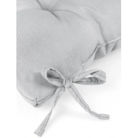 Puf Yumuşak Tabure Minderi 4 Kapitoneli 42x42 Cm Gri