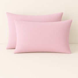 2'li Pembe Elysia Serisi Yastık Kılıfı