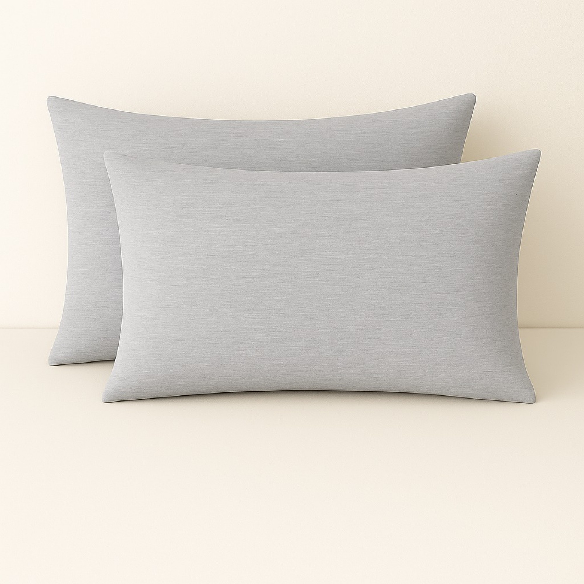 2'li Gri Elysia Serisi Yastık Kılıfı