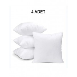 Premium 4'lü Kırlent İç Yastık Tela Silikon Dolgulu