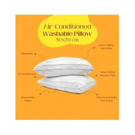 Gri Arabiyeli Warm Line Serisi  Kapitoneli Klimalı Yastık Yoğun Dolgulu 1000 Gr - 50x70 cm (1 Adet)