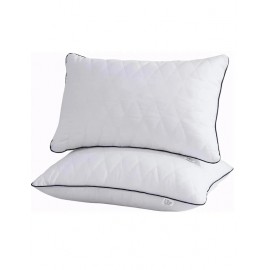 1 Adet Soft Deluxe Serisi Bordo  Arabiyeli ve Kapitoneli 1000Gr. Silikon Yastık