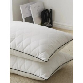 1 Adet Soft Deluxe Serisi Bordo  Arabiyeli ve Kapitoneli 1000Gr. Silikon Yastık