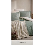 CLASY ÇİFT KİŞİLİK MÜSLİN YATAK ÖRTÜLÜ NEVRESİM TAKIMI (7 PARÇA) LOREVA-V2 