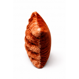 Peluş Tavşan Tüyü Silikon Dolgulu Kırlent-TURUNCU