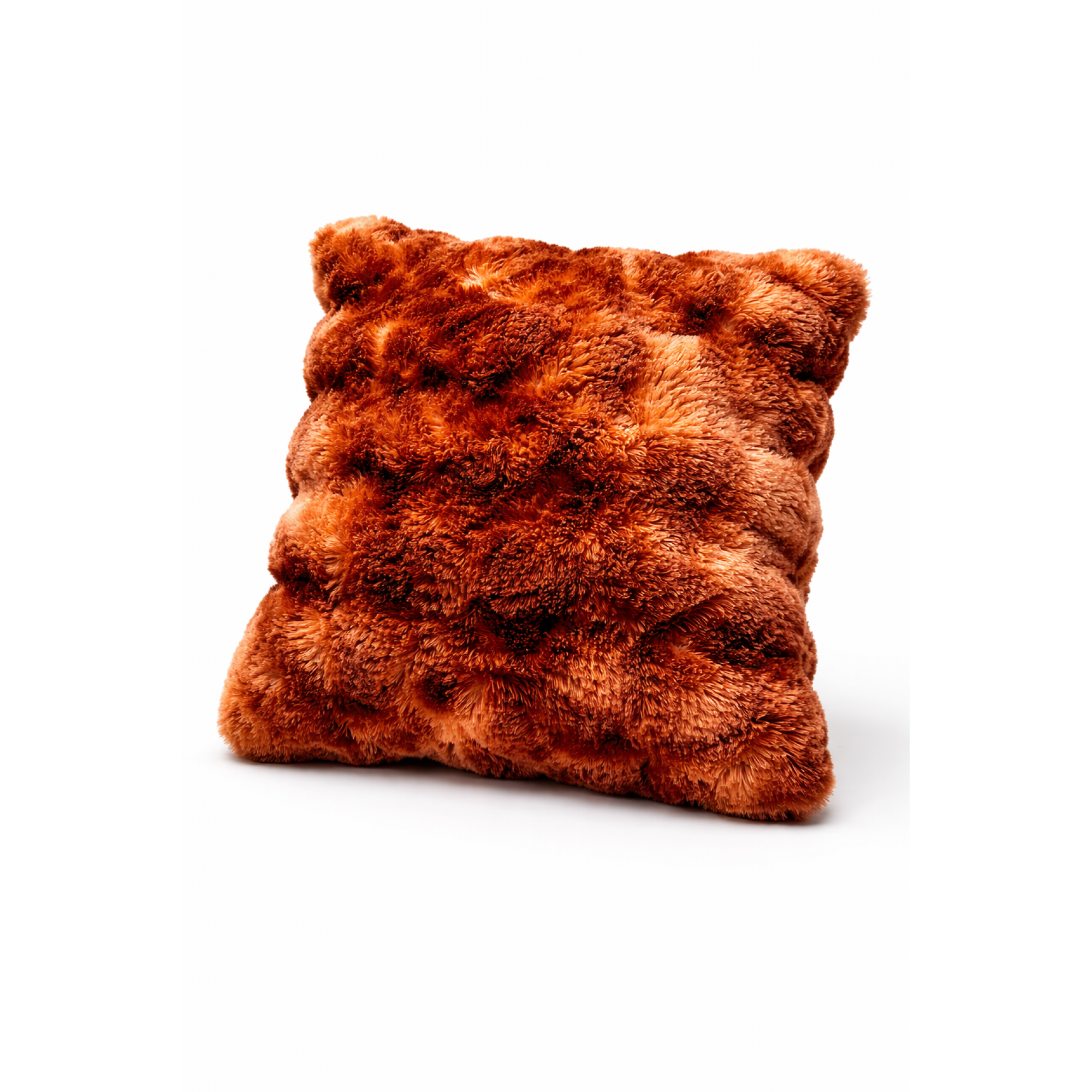 Peluş Tavşan Tüyü Silikon Dolgulu Kırlent-TURUNCU