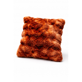 Peluş Tavşan Tüyü Silikon Dolgulu Kırlent-TURUNCU..