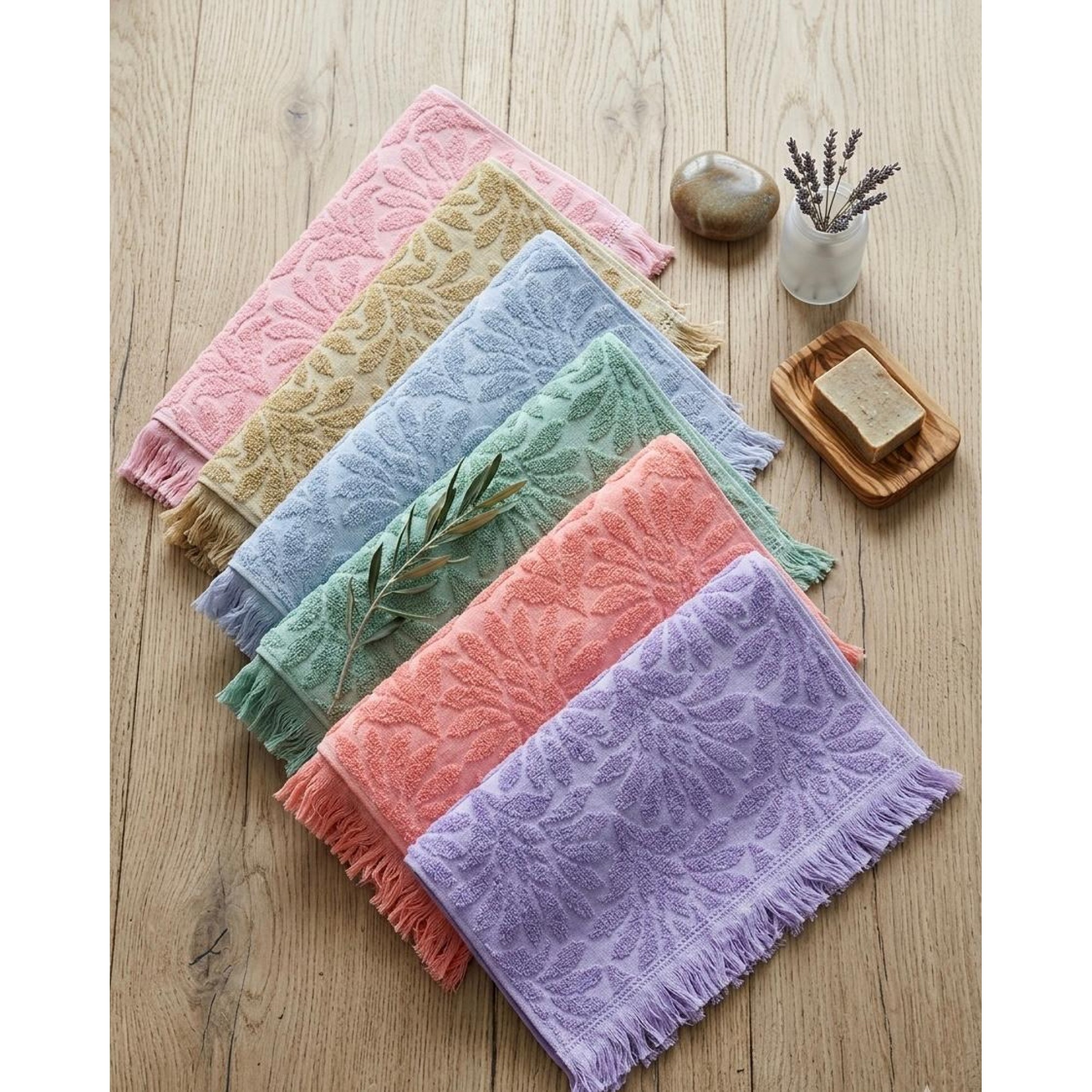 %100 PAMUK VELEV YÜZ HAVLUSU 50*90